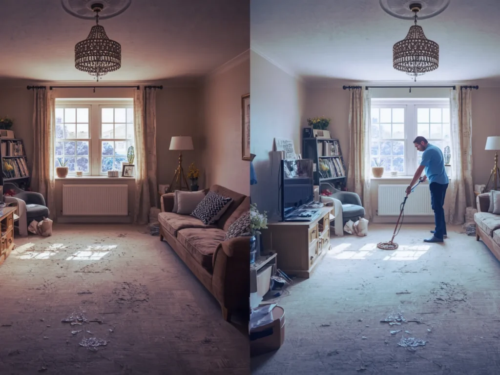 Before and After Images of a successfull tenancy cean