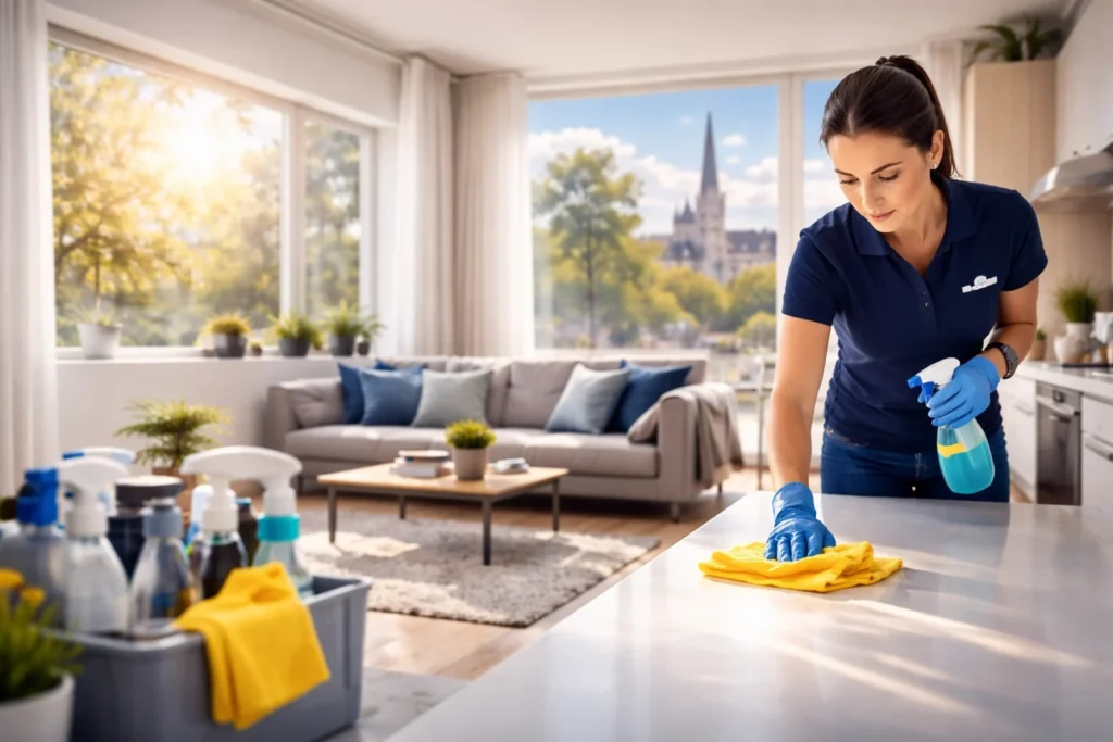 Employee of Spire End of Tenancy Cleaning Working in Oxford
